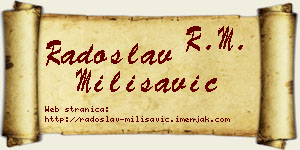 Radoslav Milisavić vizit kartica